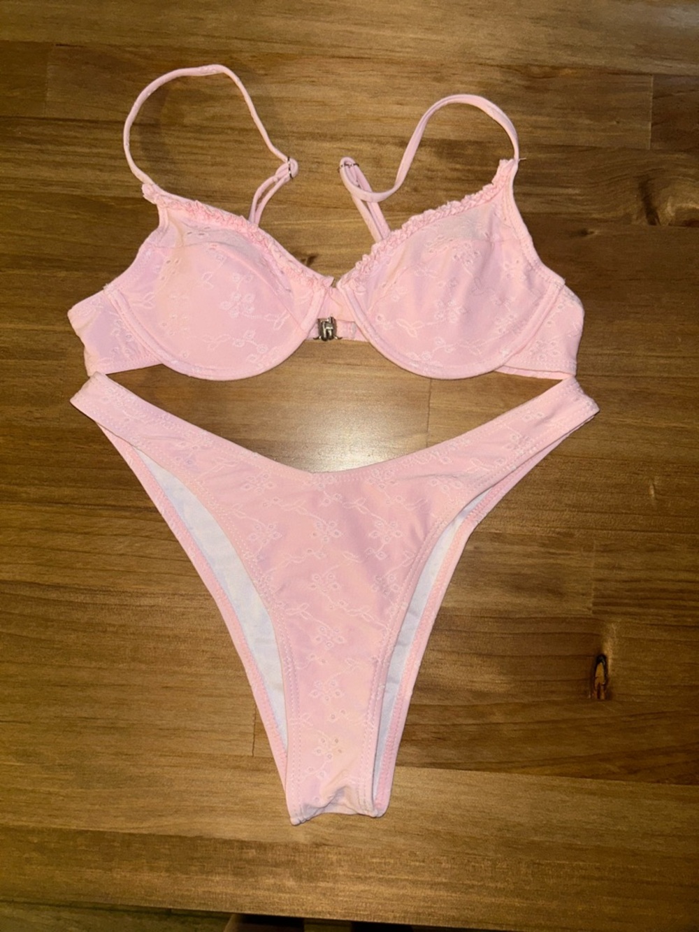 SHEIN Light Pink Bikini Set